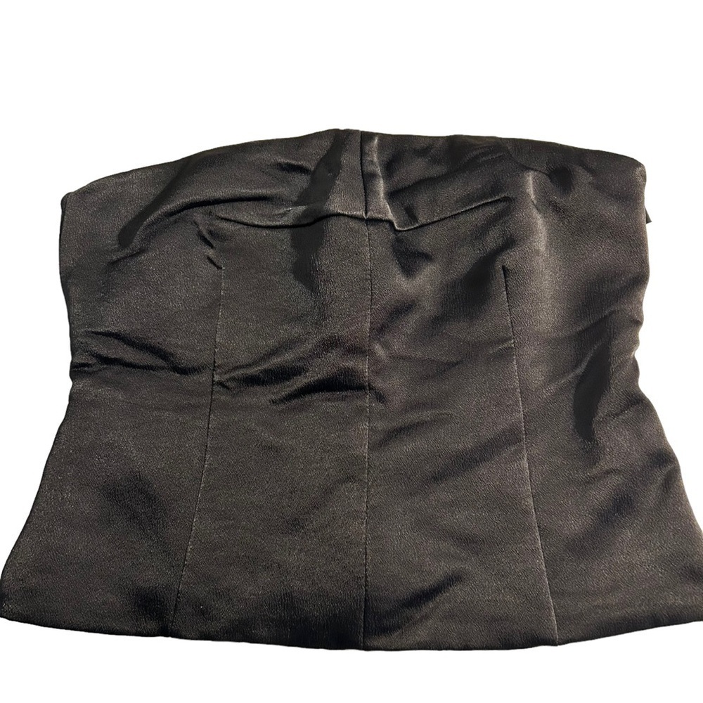 Mango Cropped Satin Bustier